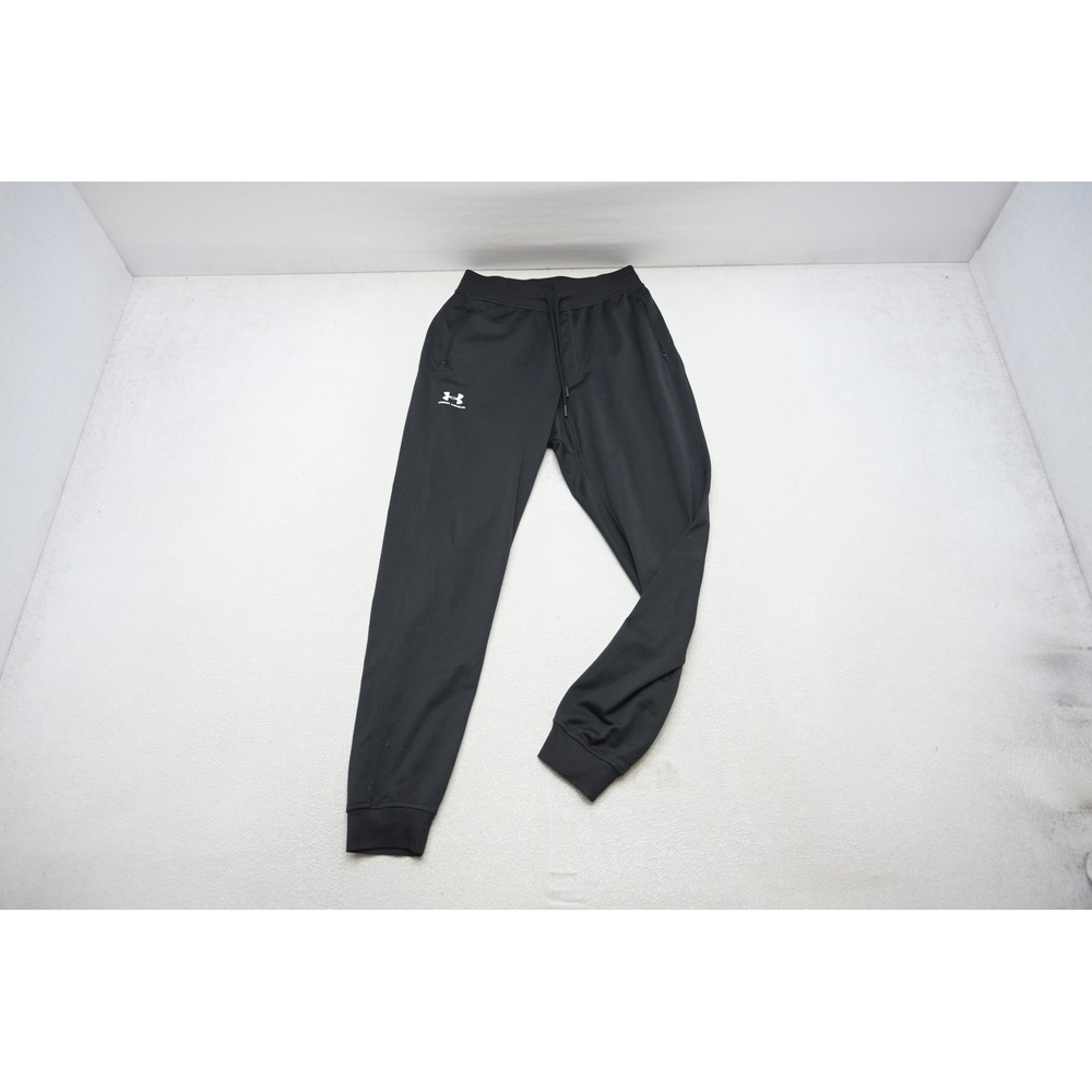 Under Armour Joggers Men Size Medium Tall Zipper Pockets Tapered Athletic EUC